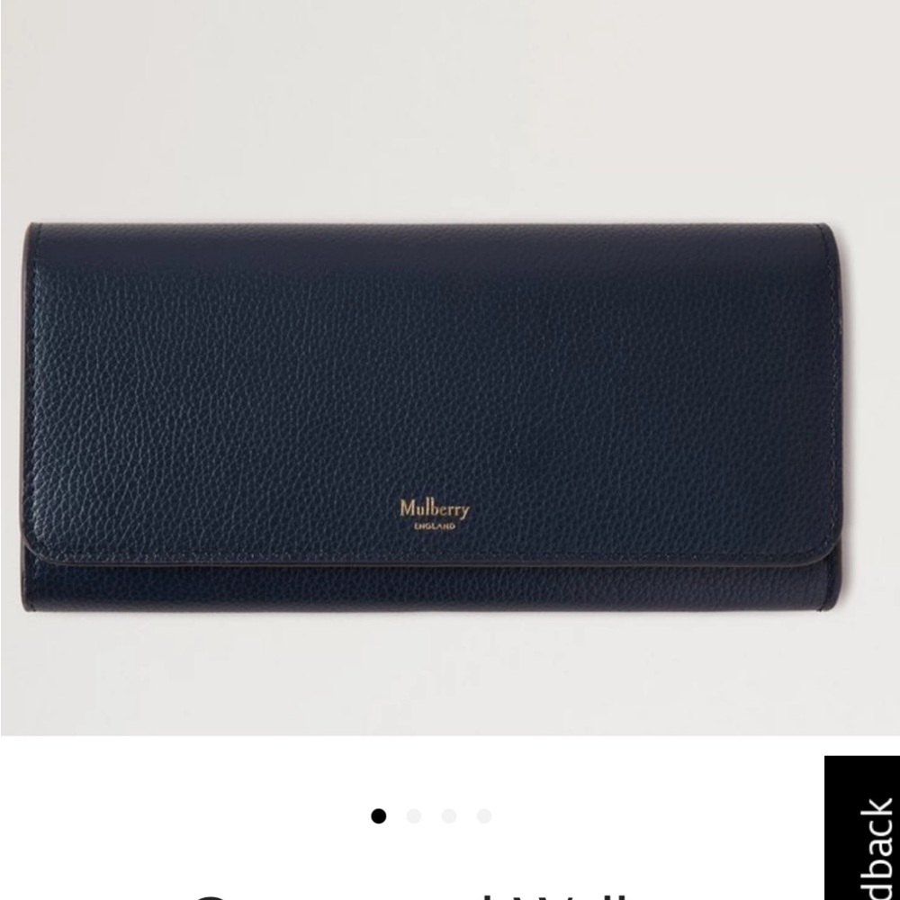 Mulberry Continental Wallet Calf Grain Leather. Brand new in box.